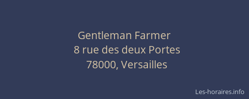 Gentleman Farmer