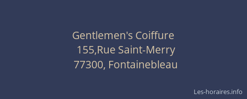 Gentlemen's Coiffure