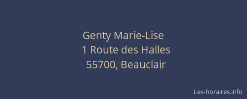 Genty Marie-Lise