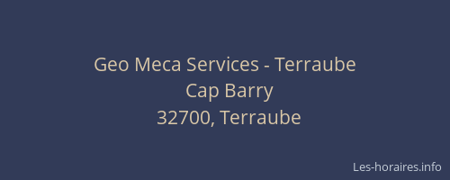 Geo Meca Services - Terraube