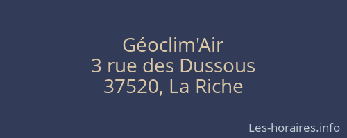 Géoclim'Air