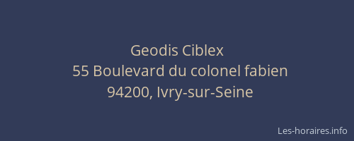 Geodis Ciblex