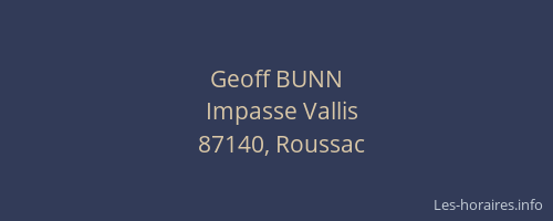 Geoff BUNN