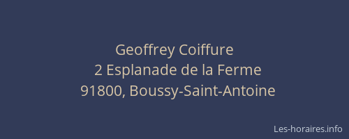 Geoffrey Coiffure