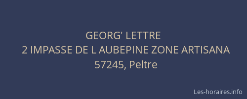 GEORG' LETTRE