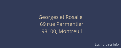 Georges et Rosalie
