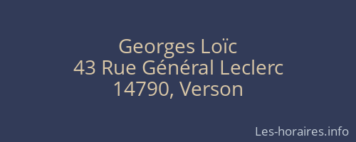Georges Lo&iuml;c