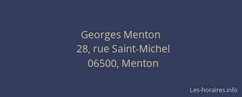 Georges Menton