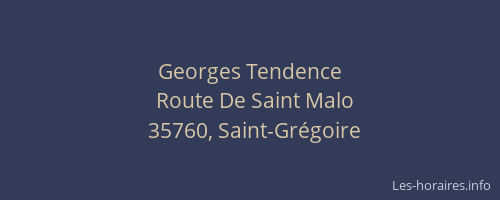 Georges Tendence