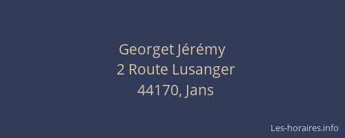 Georget Jérémy