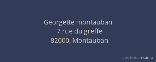 Georgette montauban