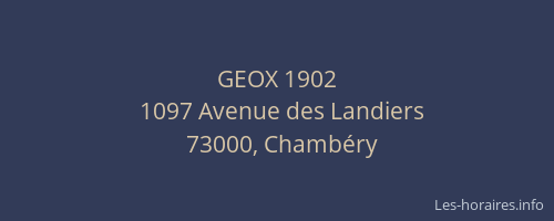 GEOX 1902