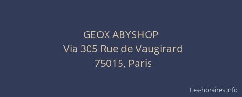 GEOX ABYSHOP