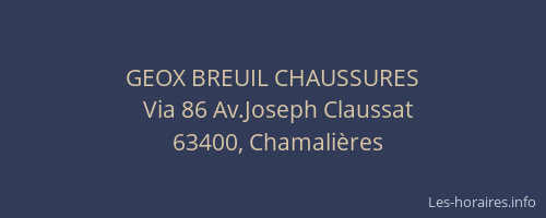 GEOX BREUIL CHAUSSURES