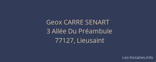 Geox CARRE SENART