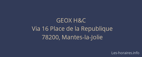 GEOX H&C