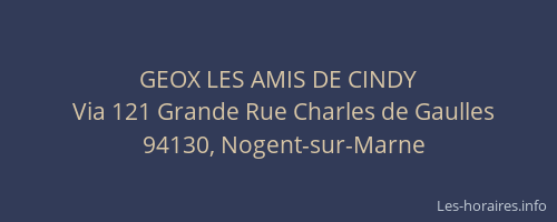 GEOX LES AMIS DE CINDY