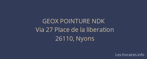GEOX POINTURE NDK