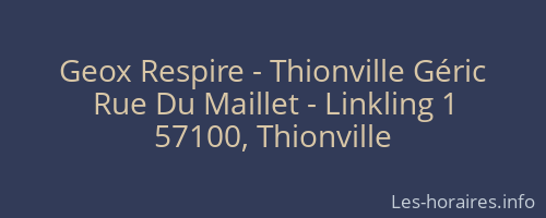 Geox Respire - Thionville Géric