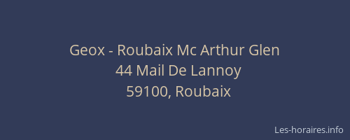 Geox - Roubaix Mc Arthur Glen