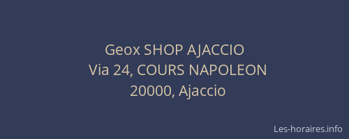 Geox SHOP AJACCIO