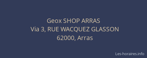 Geox SHOP ARRAS