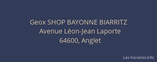 Geox SHOP BAYONNE BIARRITZ