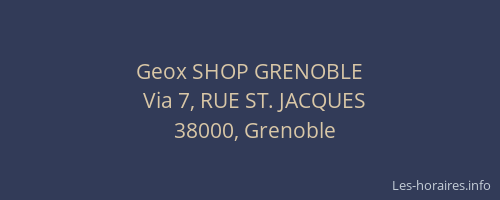 Geox SHOP GRENOBLE