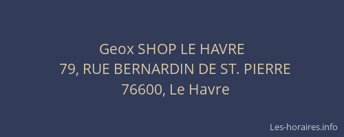 Geox SHOP LE HAVRE