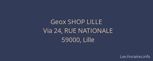 Geox SHOP LILLE