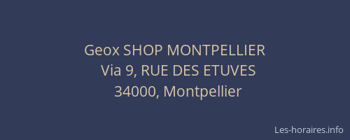 Geox SHOP MONTPELLIER