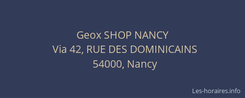Geox SHOP NANCY