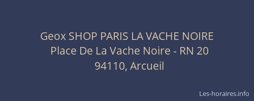 Geox SHOP PARIS LA VACHE NOIRE
