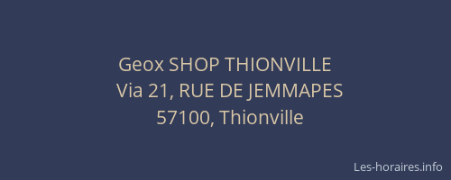 Geox SHOP THIONVILLE