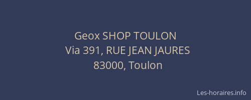 Geox SHOP TOULON