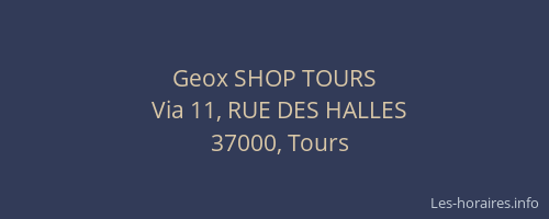 Geox SHOP TOURS