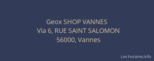 Geox SHOP VANNES