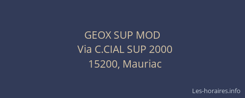 GEOX SUP MOD