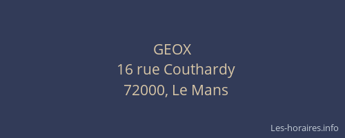 GEOX
