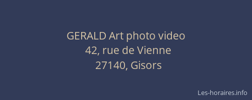 GERALD Art photo video