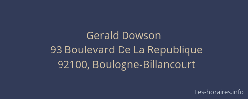 Gerald Dowson