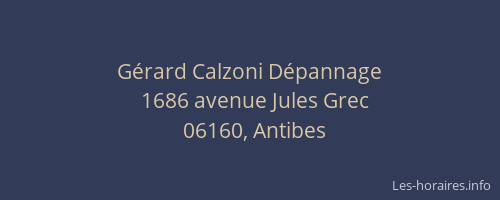 Gérard Calzoni Dépannage