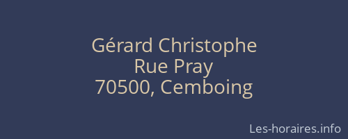 Gérard Christophe