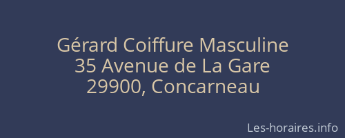 Gérard Coiffure Masculine