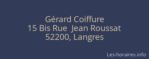 Gérard Coiffure
