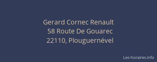 Gerard Cornec Renault