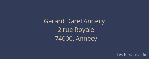 Gérard Darel Annecy