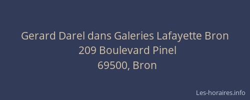 Gerard Darel dans Galeries Lafayette Bron