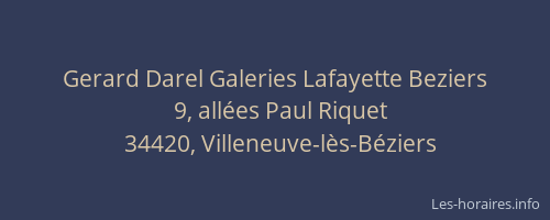 Gerard Darel Galeries Lafayette Beziers