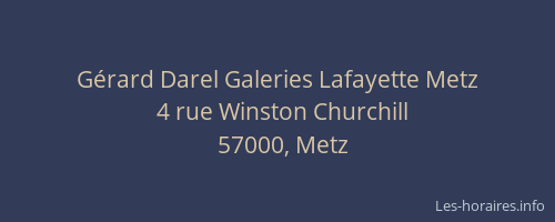 Gérard Darel Galeries Lafayette Metz
